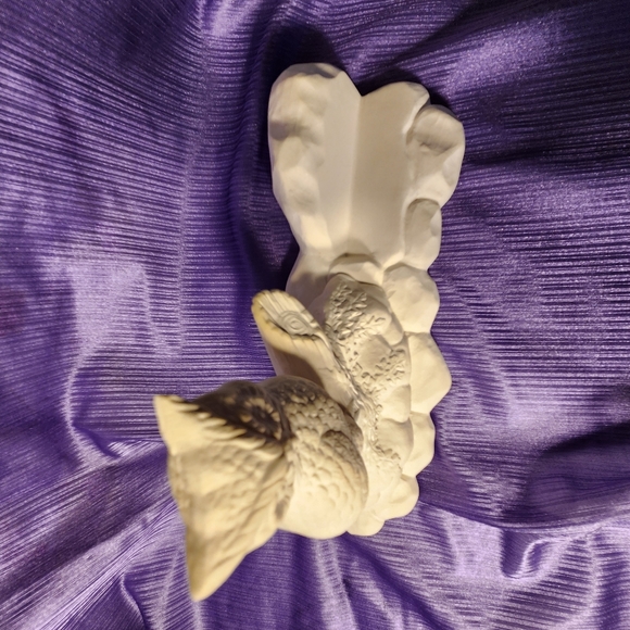 Vintage Cramer 1980 You Paint Ceramic Bisque Owl Business Card Holder - Picture 4 of 11